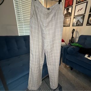 Stone Plaid Pants